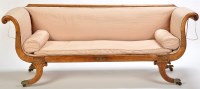 Lot 1035 - *A Regency simulated rosewood and brass inlaid...