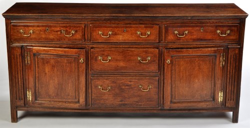 Lot 1074 - A late 18th Century oak and mahogany...