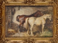 Lot 70 - John Atkinson (1863-1924) ''STABLE COMPANIONS''...