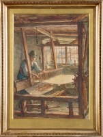 Lot 81 - H*** Carter (19th Century) A WEAVER'S WORKSHOP...