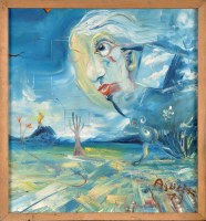 Lot 197 - Antoni Sulek (1951-1988) SURREALIST LANDSCAPE...