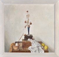 Lot 202 - Arthur Easton (b.1939-) ''BOXES WITHERED ROSE''...