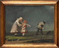 Lot 216 - W*** Robertson (19th Century) FOUR CHILDREN...