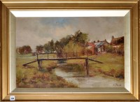 Lot 230 - John Falconar Slater (1857-1937) RUSTIC BRIDGE...