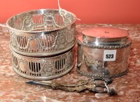 Lot 523 - A pair of 19th Century Old Sheffield pierced...
