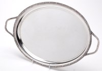 Lot 541 - An Elizabeth II two-handled tea tray, by J.B....
