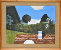 Lot 348 - Kenneth Rowntree ''MORNING GARDEN'' gouache 50...