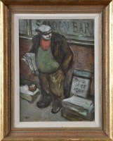 Lot 426 - Norman Stansfield Cornish ''NEWSPAPER MAN''...