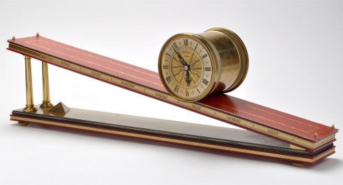 Lot 1004 - Dent, London: an inclined plain clock, the...