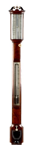 Lot 1013 - An early 19th Century mahogany bowfront stick...