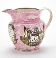 Lot 77 - Lustreware jug, of probable North East...