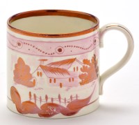 Lot 79 - 'Sunderland' Lustreware mug, of North East...