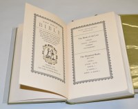 Lot 327 - Nonesuch Press--The Holy Bible, 3 vols, 8vo,...