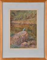 Lot 393 - Donald Watson (20th Century) A KINGFISHER...