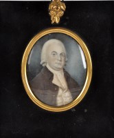 Lot 402 - 18th Century British School A MINIATURE BUST...