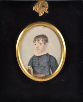 Lot 403 - 19th Century British School A MINIATURE...