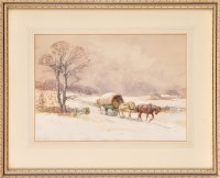 Lot 455 - John Atkinson (1863-1924) A HORSECART IN THE...