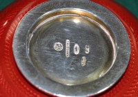 Lot 727 - A Russian Faberge silver and enamelled Kovsh,...