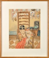 Lot 63 - Vivien John (1915-1994) ''CATS IN THE KITCHEN''...