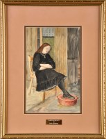 Lot 81 - Mary Burrow (1886-1969) ''SLEEPING BEAUTY''...