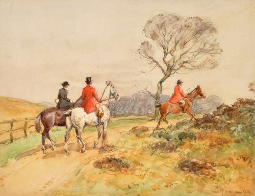Lot 101 - John Atkinson (1863-1924) ''HOLD BACK AND LET...
