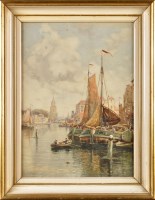 Lot 163 - J*** R*** Miller (fl.1880-1912) ''ANTWERP FROM...