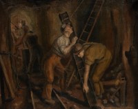 Lot 254 - Circle of Oliver Kilbourn (1904-1993) MINERS...