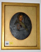 Lot 283 - British School BUST PORTRAIT OF A GENTLEMAN...