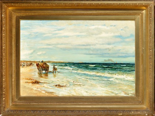 Lot 346 - Robert Jobling (1841-1923) ''WHITLEY SANDS''...