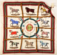 Lot 413 - A Hermes, Paris scarf, entitled 'Couvertures...