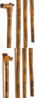 Lot 437 - A Victorian pen and ink work decorated wooden...