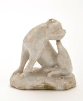 Lot 1080 - 'Dry Edge' figure of a pug dog scratching,...
