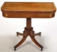 Lot 1354 - A Regency mahogany rectangular-shaped tea...