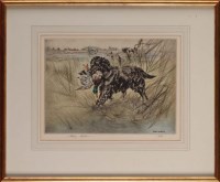 Lot 28 - Henry Wilkinson (1921-2001) A BLACK GUN DOG...