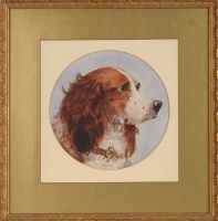 Lot 88 - Thomas Earl (fl.1836-1885) HEAD OF A SPANIEL...