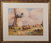 Lot 100 - John Atkinson (1863-1924) A HORSECART PASSING...