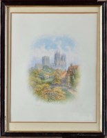 Lot 144 - George Fall (1848-1925) ''YORK MINSTER''...