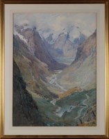 Lot 193 - Alfred Heaton Cooper (1864-1929) AN ALPINE...