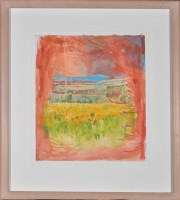 Lot 214 - Norman Adams (1927-2005) ''FIELD OF SUNFLOWERS,...