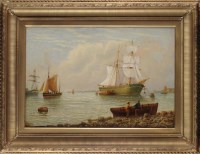 Lot 356 - Bernard Benedict Hemy (1845-1913) A BRIGANTINE...