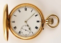 Lot 732 - An Edwardian 18ct. gold gentleman's half...