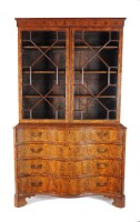 Lot 1296 - A fine George III mahogany and yew wood...