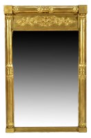Lot 1326 - A 19th Century gilt frame pier glass,...