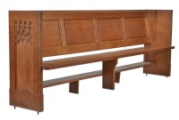 Lot 1333 - Thompson of Kilburn: an oak 'Mouseman' pew...