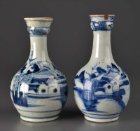 Lot 4 - Two blue and white provincial gugglets, 18th...