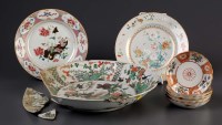 Lot 17 - A group of porcelains, comprising: a large...