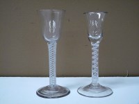 Lot 101 - An 18th Century cordial glass, with...