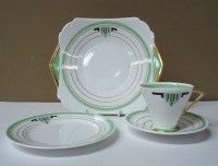 Lot 150 - An Art Deco Shelley part tea service, pattern...