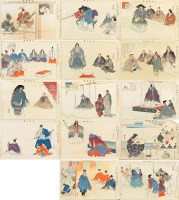 Lot 191 - Tsukioka Kogyo (Japanese 1869-1927) SCENES...