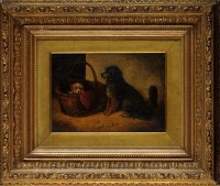Lot 473 - Edward Armfield (1817-1896) A TERRIER WATCHING...